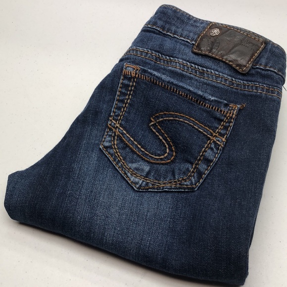 Silver Jeans Denim - VINTAGE SILVER AIKO SKINNY JEANS 27x31 TWO COLOR STITCHING 99% COTTON 🦋